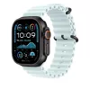 APPLE 49 mm extensão Ice Blue Ocean Band – Acabamento em titânio preto