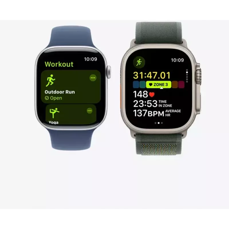 Smartwatch Apple Watch Ultra 2 GPS + Cellular 49mm titânio natural Blue Trail Loop S/M