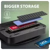 Axagon HMC-UFO hub USB-C M.2 SATA/NVMe 1 Gbit/s Ethernet 384 kHz áudio com fios USB 3.2 Gen 2 (3.1 Gen 2) Type-C preto