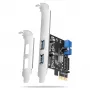 Axagon PCEU-232RS Controlador PCIe 2x ext. + 2x int. USB 5Gbps
