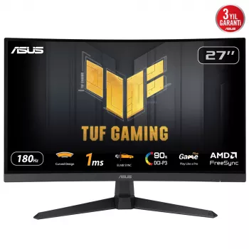 ASUS TUF Gaming VG27VQ3B Monitor de computador 68,6 cm (27 polegadas) 1920 x 1080 píxeis Full HD LCD Preto