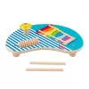 Fisher-Price Mesa de música de madeira com instrumentos de percussão, 3 peças de madeira