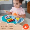 Fisher-Price Mesa de música de madeira com instrumentos de percussão, 3 peças de madeira