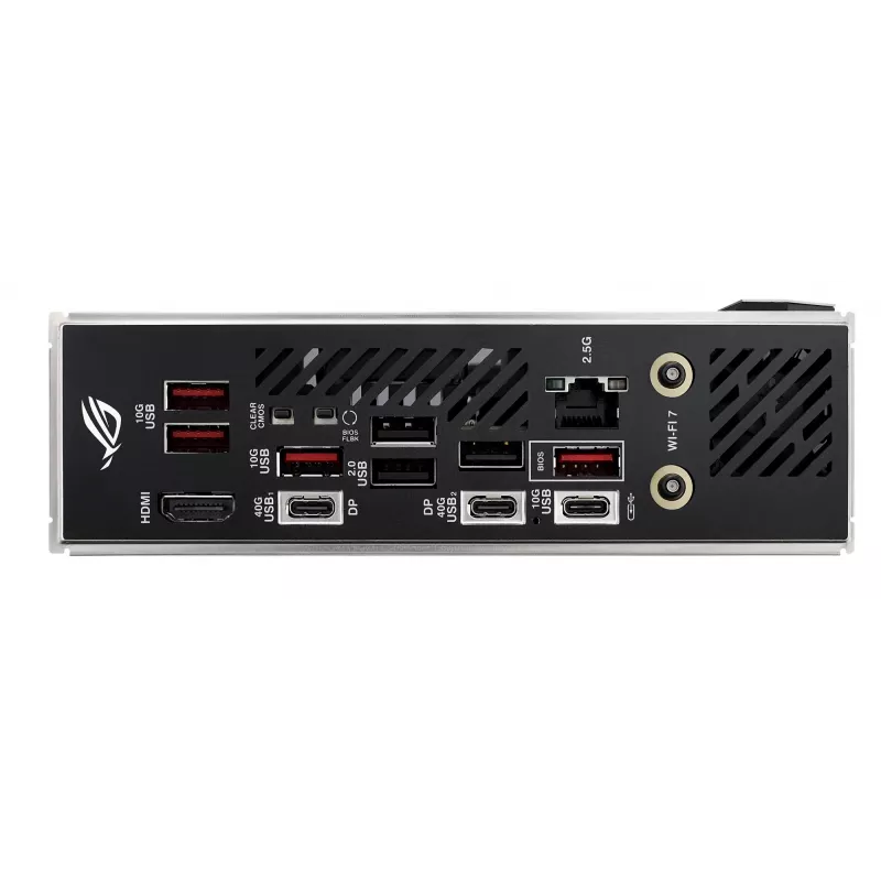 Placa-mãe ASUS ROG STRIX X870-I GAMING WIFI mini ITX · AMD X870 · Socket AM5 · DDR5 · 2 DIMM · Wi-Fi 7 · Bluetooth 5.4