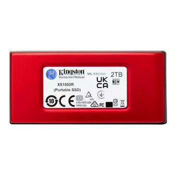 Kingston Technology 2TB XS1000 Vermelho Unidade de estado sólido portátil externa USB 3.2 Gen 2