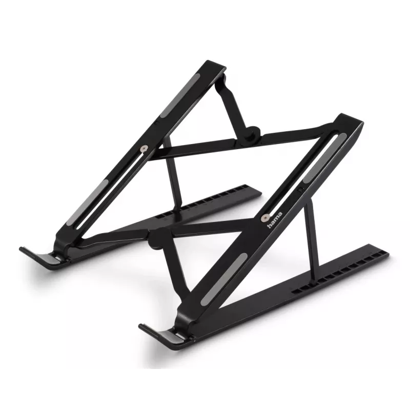 Hama Light suporte dobrável para portátil, inclinação em 12 níveis, até 39,6 cm (15,6 polegadas), preto