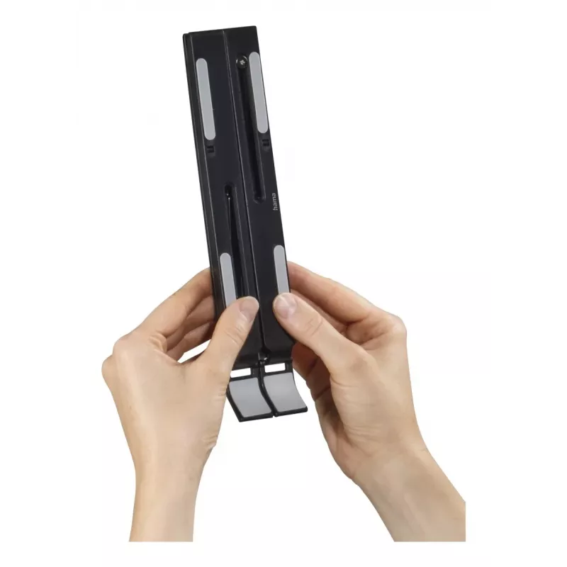 Hama Light suporte dobrável para portátil, inclinação em 12 níveis, até 39,6 cm (15,6 polegadas), preto