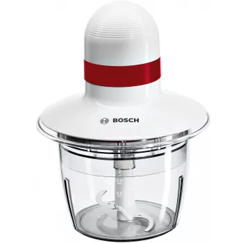Picadora elétrica Bosch MMRP1000 0,8 L 400 W vermelha, transparente, branca