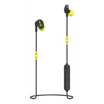 Auscultadores Hama Freedom Athletics II sem fios com gancho auricular, In-Ear chamadas/música Bluetooth preto, amarelo