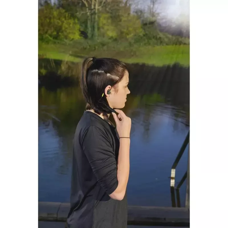 Auscultadores Hama Freedom Athletics II sem fios com gancho auricular, In-Ear chamadas/música Bluetooth preto, amarelo