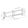 Suporte de parede para TV TECHLY 368697 para ecrãs de 32–75 polegadas, ajuste elétrico, carga máxima 50 kg