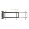 Suporte de parede para TV TECHLY 368697 para ecrãs de 32–75 polegadas, ajuste elétrico, carga máxima 50 kg