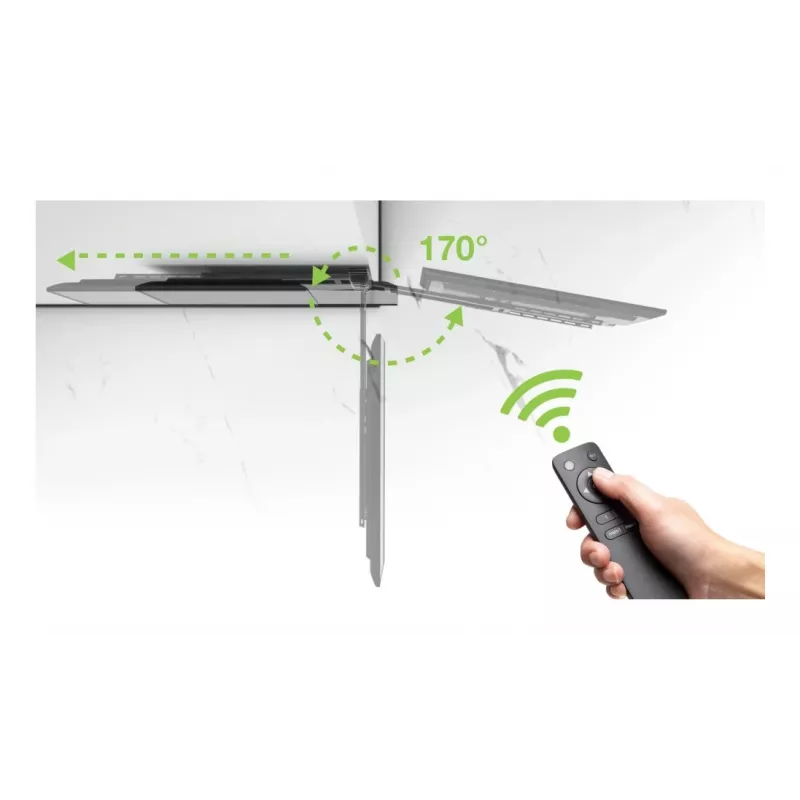 Suporte de parede para TV TECHLY 368697 para ecrãs de 32–75 polegadas, ajuste elétrico, carga máxima 50 kg