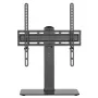 Techly ICA-LCD 323M suporte de secretária para TV / monitor, 32–55 polegadas (81,3–139,7 cm), 40 kg, giratório, VESA 400x400, base de vidro temperado, preto