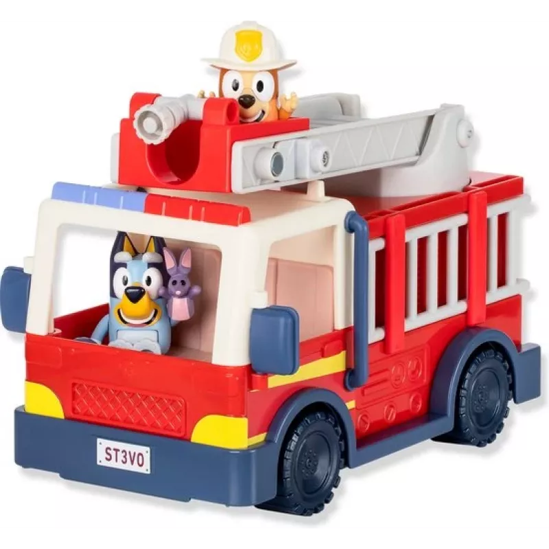 Carro de bombeiros Bluey Moose Toys, carro de bombeiros, 3 ano(s), plástico, multicolor, vermelho