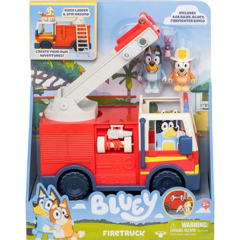Carro de bombeiros Bluey Moose Toys, carro de bombeiros, 3 ano(s), plástico, multicolor, vermelho