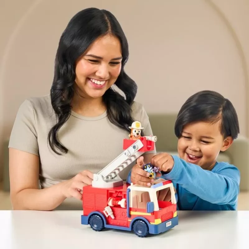 Carro de bombeiros Bluey Moose Toys, carro de bombeiros, 3 ano(s), plástico, multicolor, vermelho