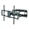 Suporte de parede fino Techly para TV LCD LED 60-120 polegadas preto capacidade máxima de peso 120 kg