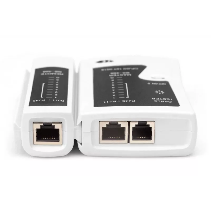 Conjunto de ferramentas de rede DIGITUS - testador LAN alicate de cravar ferramenta de corte e descarnagem ferramenta de inserção bolsa 12 peças