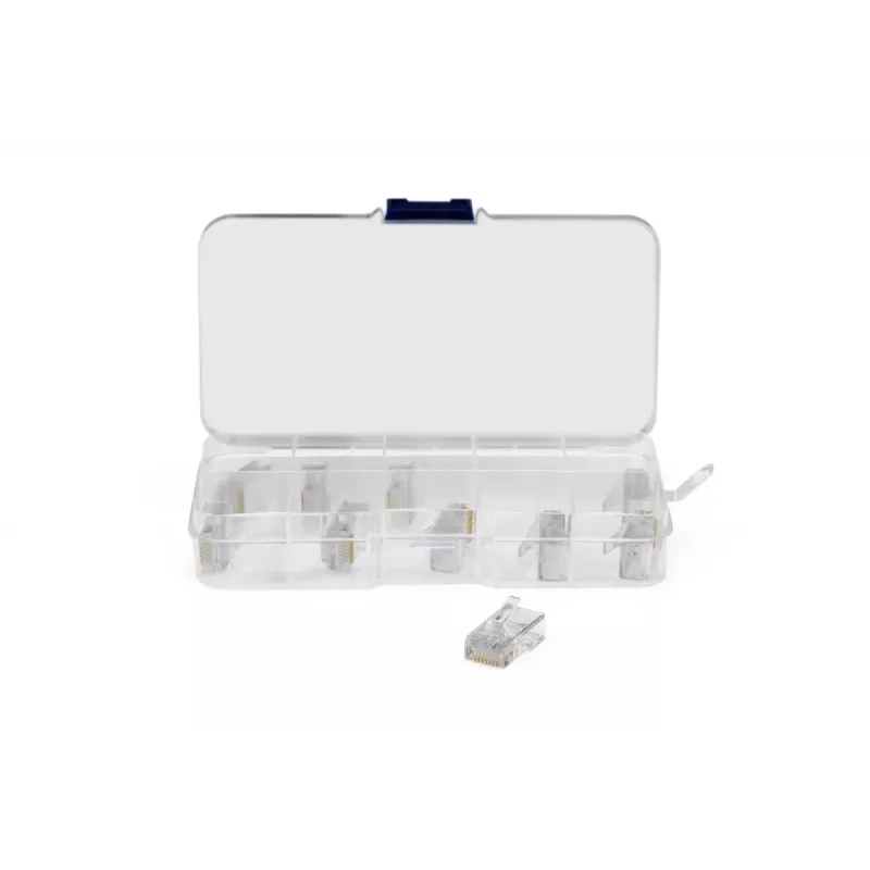 Conjunto de ferramentas de rede DIGITUS - testador LAN alicate de cravar ferramenta de corte e descarnagem ferramenta de inserção bolsa 12 peças