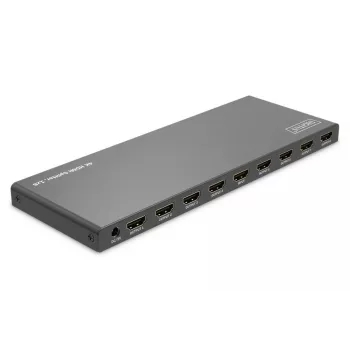 Splitter HDMI DIGITUS 1x8. 4K/60Hz HDCP 2.3. Controlo EDID