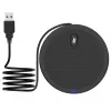 Microfone de conferência TECHLY 362725, USB Type-A com fios, omnidirecional, alcance 3 m, 100–16000 Hz, 680 Ω, caixa de metal, cabo 2 m