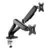 Techly ICA-LCD 462B suporte de secretária para monitor, mola a gás, 17-32 polegadas (43,2-81,3 cm), 9 kg, VESA 75x75/100x100, preto