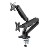 Techly ICA-LCD 462B suporte de secretária para monitor, mola a gás, 17-32 polegadas (43,2-81,3 cm), 9 kg, VESA 75x75/100x100, preto