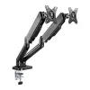 Techly ICA-LCD 462B suporte de secretária para monitor, mola a gás, 17-32 polegadas (43,2-81,3 cm), 9 kg, VESA 75x75/100x100, preto