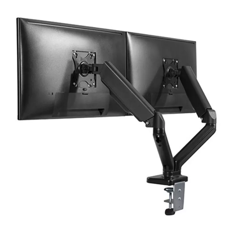 Techly ICA-LCD 462B suporte de secretária para monitor, mola a gás, 17-32 polegadas (43,2-81,3 cm), 9 kg, VESA 75x75/100x100, preto