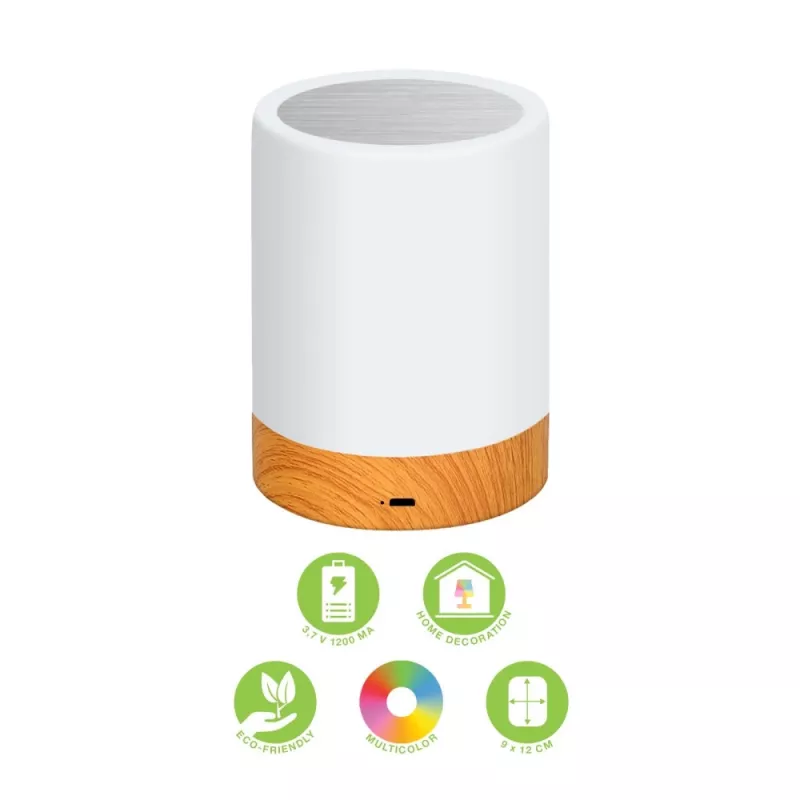 Candeeiro de mesa Techly I-LED TOUCH 1,6 W Branco Controlo tátil LED