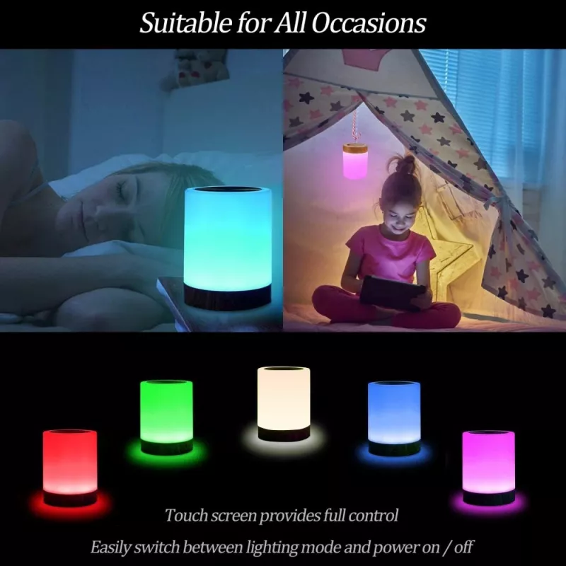Candeeiro de mesa Techly I-LED TOUCH 1,6 W Branco Controlo tátil LED