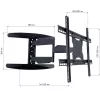 Suporte de parede para TV LCD Techly 40-65 Ultra fino Full Motion Preto ICA-PLB 171L