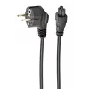 Cabo de alimentação Gembird Schuko (CEE 7/7) para C5, VDE, 0,5 m, Bulk (PC-186-ML12-0.5M)