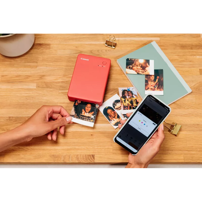Canon SELPHY QX20 impressora fotográfica portátil, sublimação, 287 x 287 DPI, 72 x 85 mm, Wi-Fi, USB-C, cinzento escuro