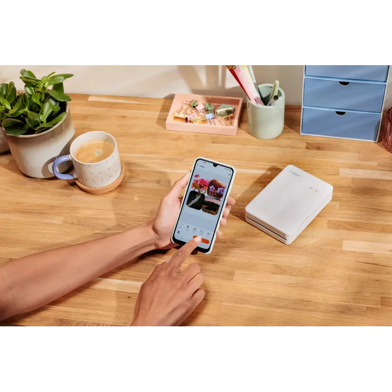 Canon SELPHY QX20 impressora fotográfica portátil, sublimação, 287 x 287 DPI, 72 x 85 mm, Wi-Fi, USB-C, cinzento escuro