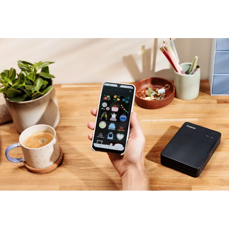 Canon SELPHY QX20 impressora fotográfica portátil, sublimação, 287 x 287 DPI, 72 x 85 mm, Wi-Fi, USB-C, cinzento escuro