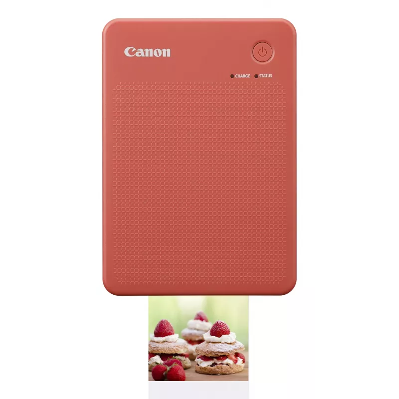 Canon SELPHY QX20 impressora fotográfica portátil, sublimação, 287 x 287 DPI, 72 x 85 mm, Wi-Fi, USB-C, vermelho terracota
