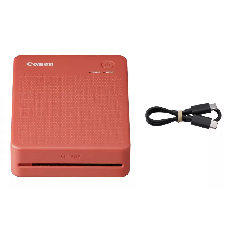 Canon SELPHY QX20 impressora fotográfica portátil, sublimação, 287 x 287 DPI, 72 x 85 mm, Wi-Fi, USB-C, vermelho terracota