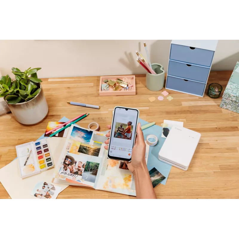 Canon SELPHY QX20 impressora fotográfica portátil, sublimação, 287 x 287 DPI, 72 x 85 mm, Wi-Fi, USB-C, vermelho terracota