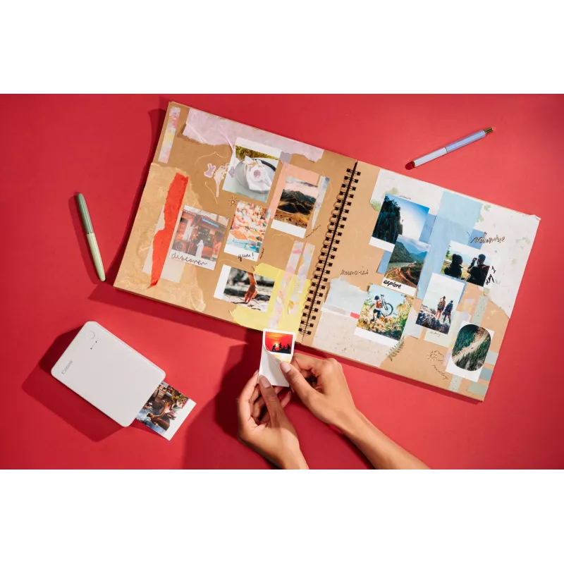 Canon SELPHY QX20 impressora fotográfica portátil, sublimação, 287 x 287 DPI, 72 x 85 mm, Wi-Fi, USB-C, vermelho terracota