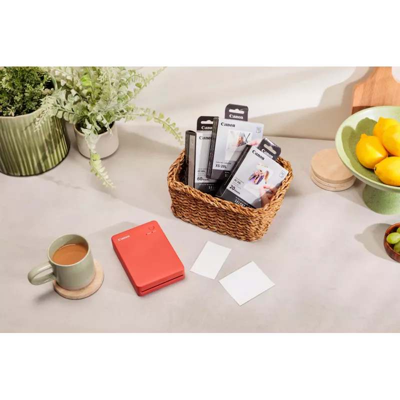 Canon SELPHY QX20 impressora fotográfica portátil, sublimação, 287 x 287 DPI, 72 x 85 mm, Wi-Fi, USB-C, branco areia