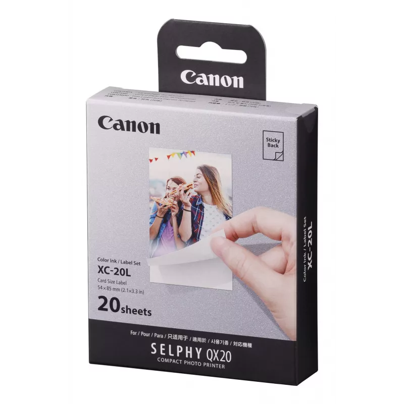 Canon XC-20L, Impressão por sublimação térmica, 5,4 x 8,5 cm, 20 unid.