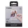 Canon XC-60L, sublimação de cor, 5,4x8,5 cm, 60 peças. Canon XC-60L. Tecnologia de impressão: sublimação de cor, tamanho do papel: 5,4x8,5 cm. Quantidade por embalagem: 60 peças.