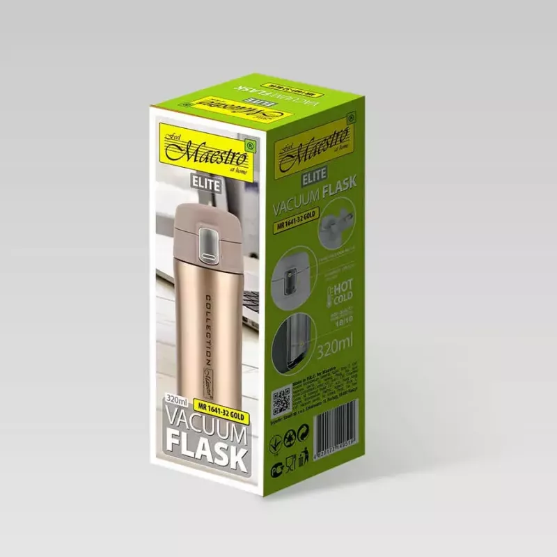 Garrafa a vácuo Feel-Maestro MR-1641 0,32 l dourado aço inoxidável