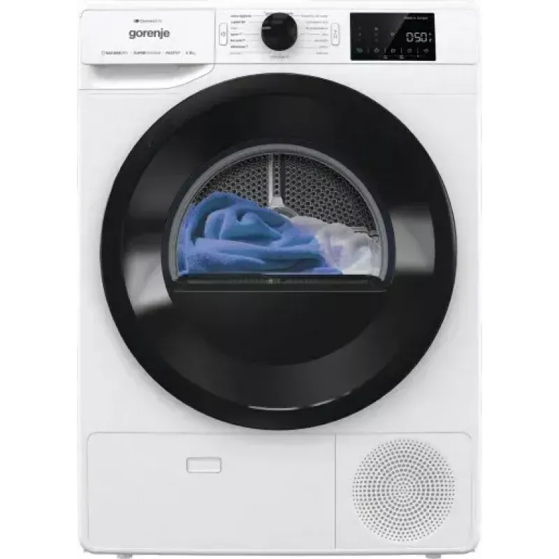 Máquina de secar roupa Gorenje DPNE83GNLWIFI/PL 8 kg, bomba de calor, WiFi, classe de eficiência energética A+++, branco