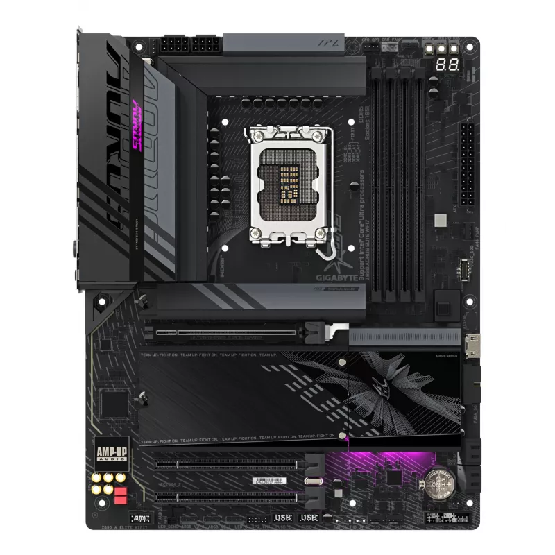 Placa-mãe GIGABYTE Z890 AORUS ELITE WIFI7, chipset Intel Z890, LGA 1851, ATX, DDR5, 4x DIMM, 4x M.2, Wi-Fi 7, LAN 2,5Gb