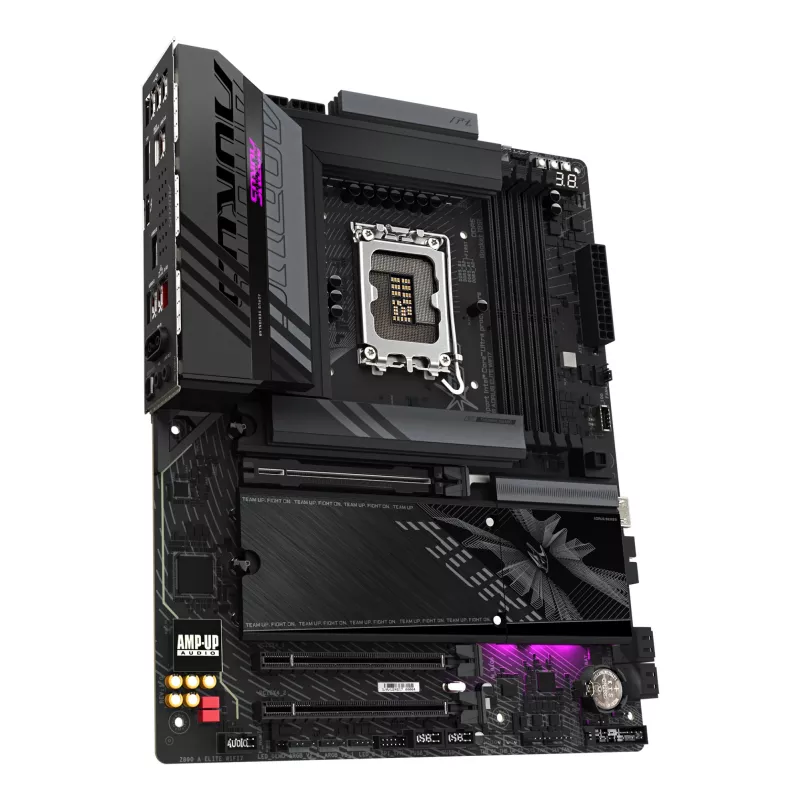Placa-mãe GIGABYTE Z890 AORUS ELITE WIFI7, chipset Intel Z890, LGA 1851, ATX, DDR5, 4x DIMM, 4x M.2, Wi-Fi 7, LAN 2,5Gb