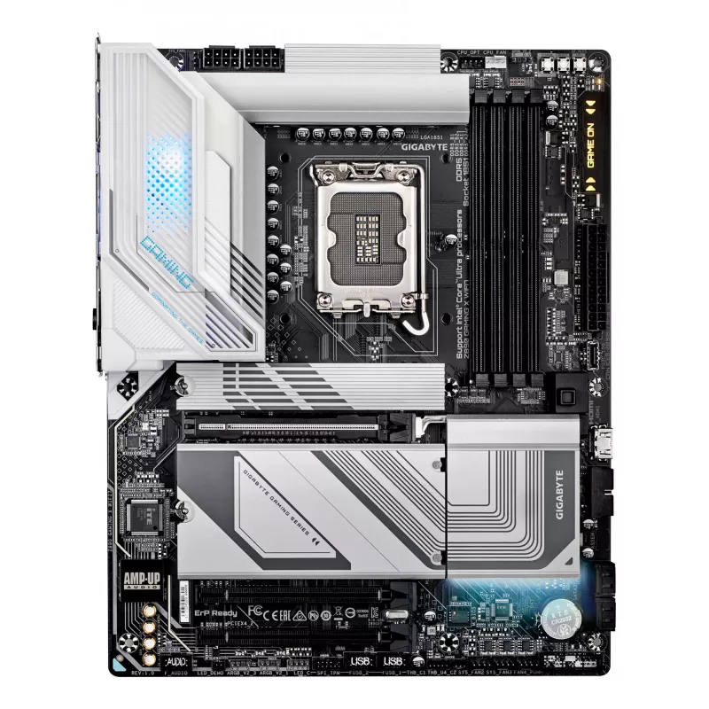 Placa-mãe GIGABYTE Z890 GAMING X WIFI7 - Compatível com CPUs Intel Core Ultra (Série 2), VRM 16+1+2 fases, até 8800MHz DDR5 (OC), 1xPCIe 5.0 + 3xPCIe 4.0, Wi-Fi 7, LAN 2,5GbE, USB 4