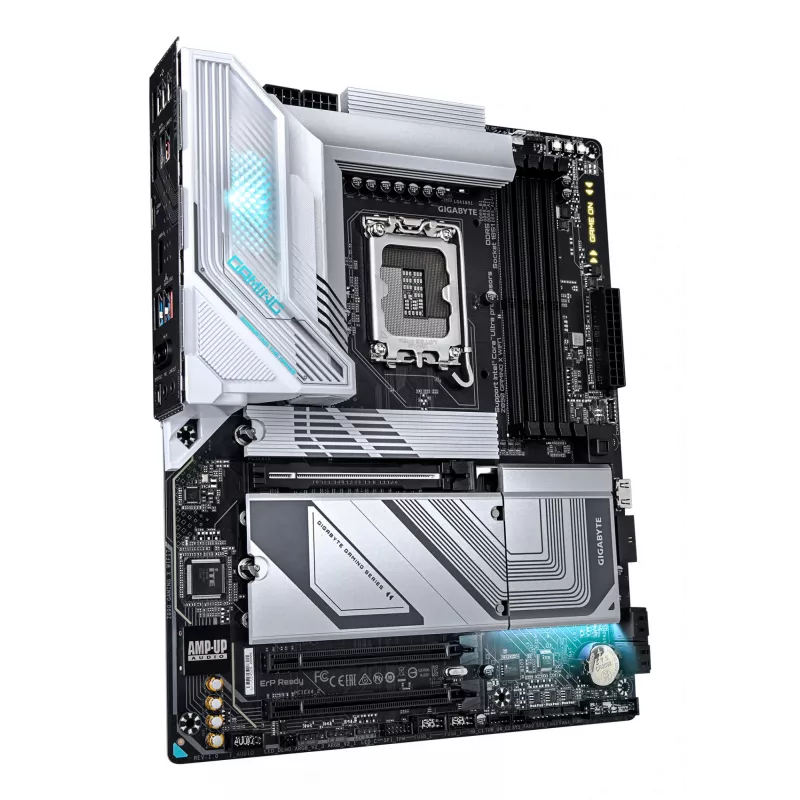 Placa-mãe GIGABYTE Z890 GAMING X WIFI7 - Compatível com CPUs Intel Core Ultra (Série 2), VRM 16+1+2 fases, até 8800MHz DDR5 (OC), 1xPCIe 5.0 + 3xPCIe 4.0, Wi-Fi 7, LAN 2,5GbE, USB 4